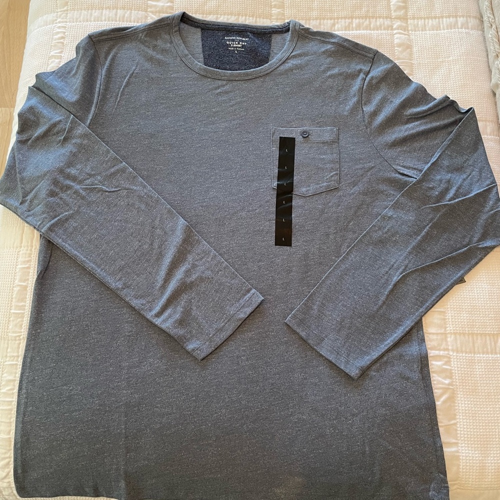 Banana Republic Blue Long Sleeve Tee